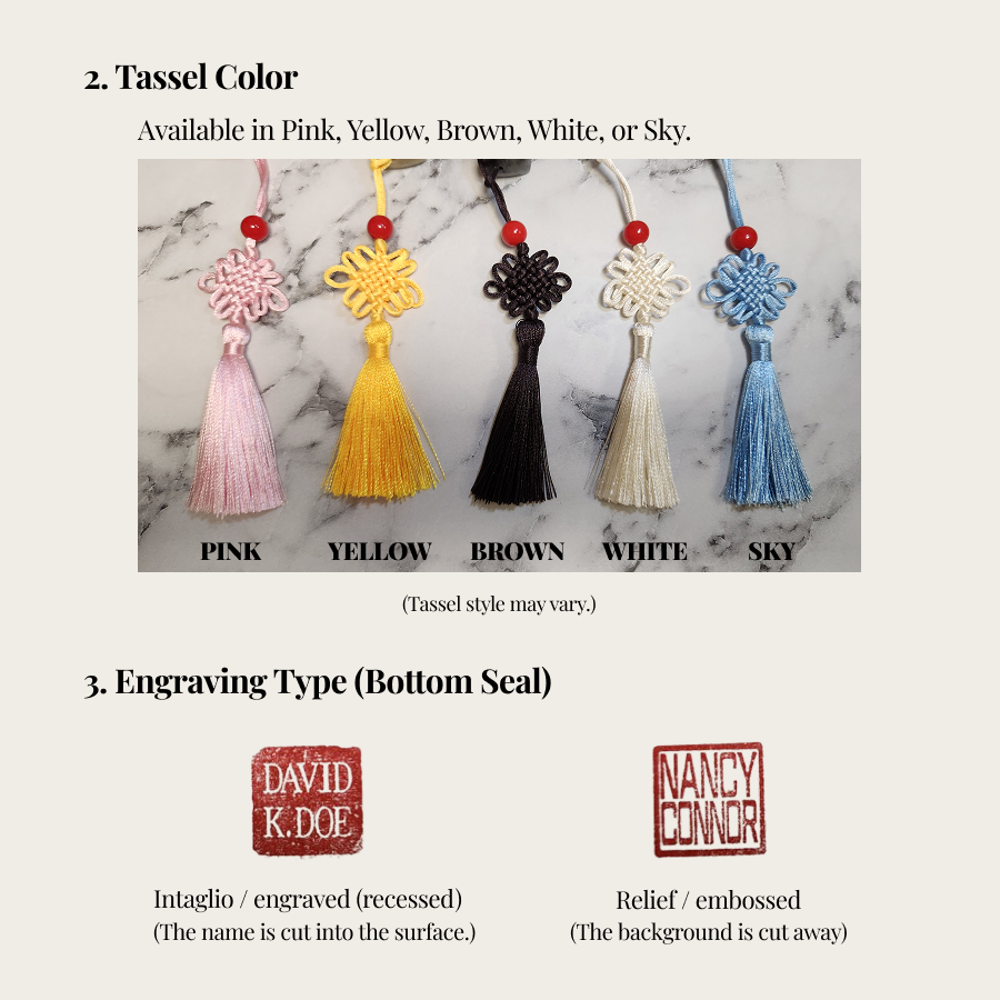 Custom Message Stone Seal with Icon-Personalized Gift