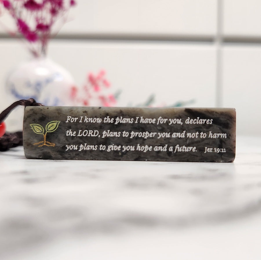 "Jeremiah 29:11 Edition"  Your identity, carved in stone