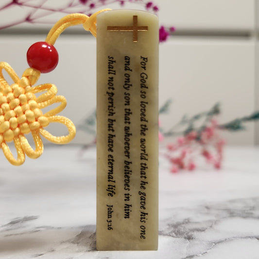 "John 3:16"  Your identity, carved in stone